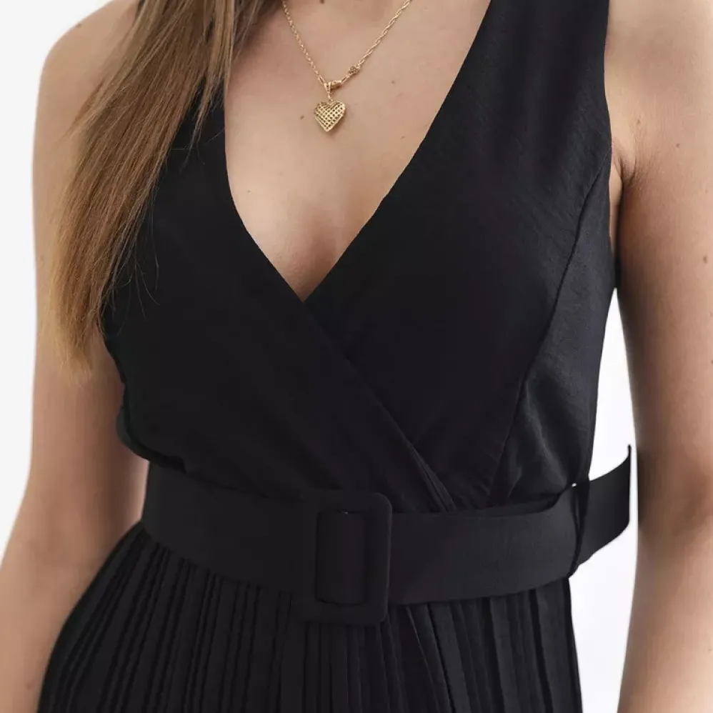 Kesi Camilla jumpsuit vyöllä musta