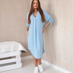 Kesi Carola tunikamekko vaaleansininen