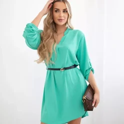 Kesi Debby tunika vyöllä jade