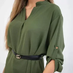 Kesi Debby tunika vyöllä khaki
