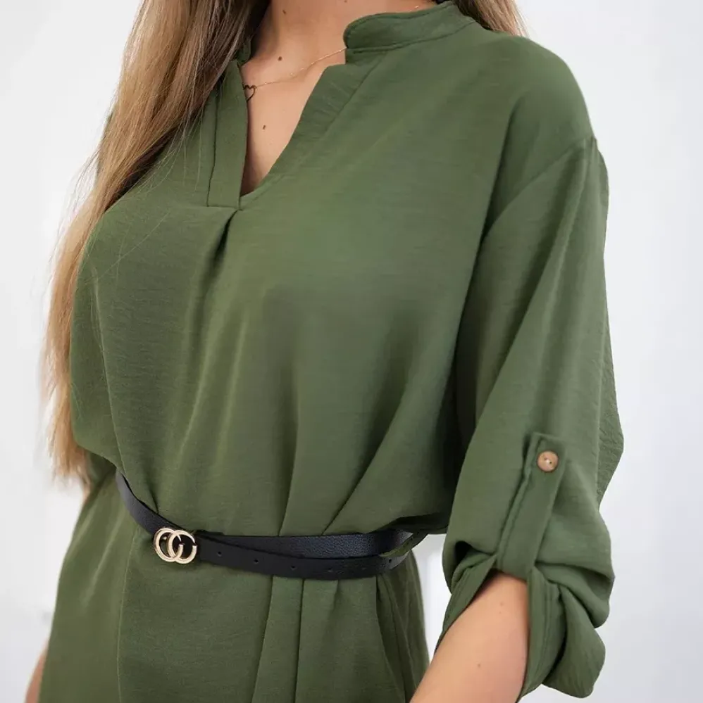 Kesi Debby tunika vyöllä khaki