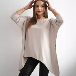 Kesi Ida epäsymmetrinen tunika vaalea beige