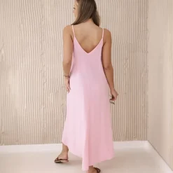 Kesi Joanna puuvillamekko baby pink