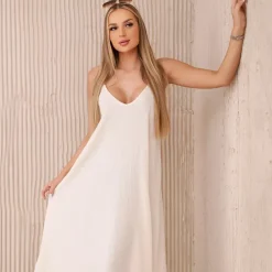 Kesi Joanna puuvillamekko cream