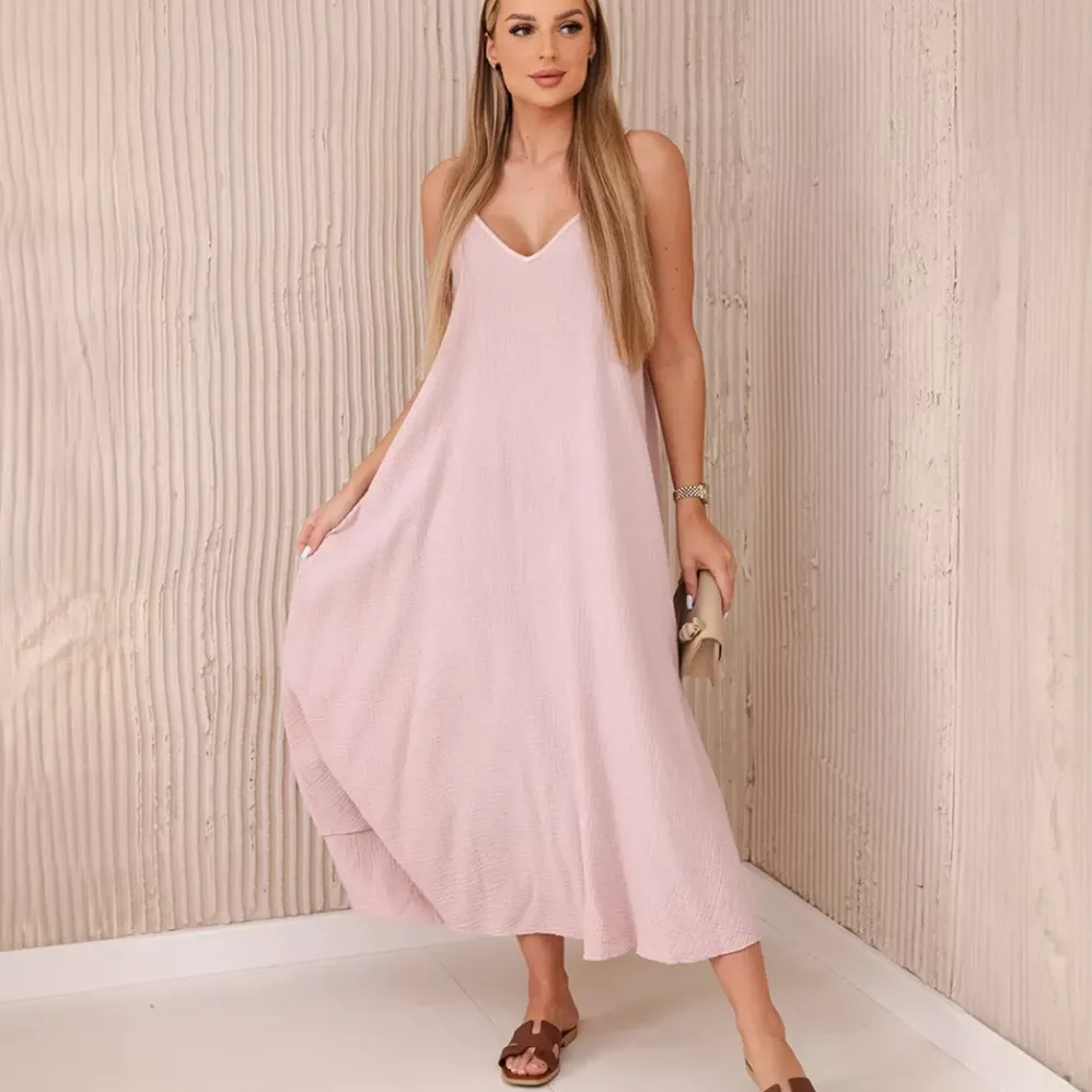 Kesi Joanna puuvillamekko dusty pink