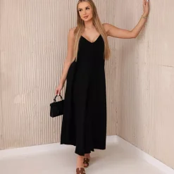 Kesi Joanna puuvillamekko musta