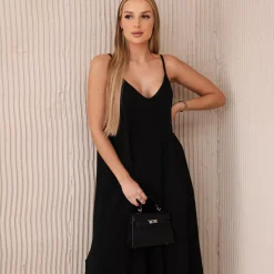 Kesi Joanna puuvillamekko musta
