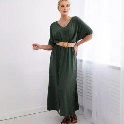 Kesi Renya mekko vyöllä khaki