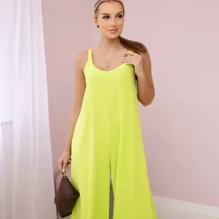 Kesi Yasmin jumpsuit neonvihreä