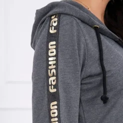 Kesi Zip Back hupparitakki tummanharmaa