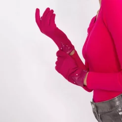 Kosketusnäyttökäsineet fuksia