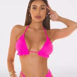 Koucla bikinit neonpinkki