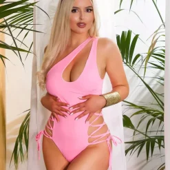 Koucla monokini pinkki