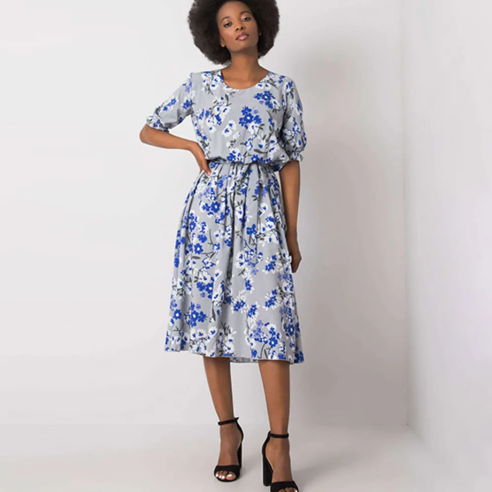 Lakerta Harleigh mekko harmaa/kukkakuvio