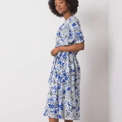 Lakerta Harleigh mekko harmaa/kukkakuvio