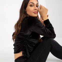 Lakerta Jazlyn velourpaita musta