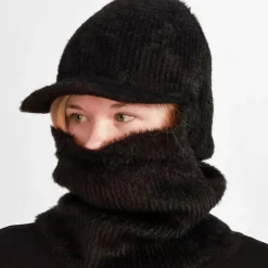Lipallinen balaclava pipo musta