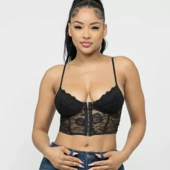 Love J Varya Corset bralette musta