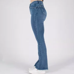 Miss Bon Flared stretchfarkut sininen