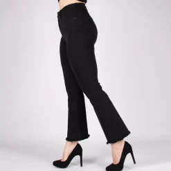 Miss Bon push up stretch-housut musta