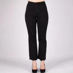Miss Bon push up stretch-housut musta