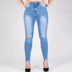Miss Bon skinny stretchfarkut sininen