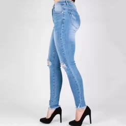 Miss Bon skinny stretchfarkut sininen