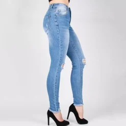 Miss Bon skinny stretchfarkut sininen