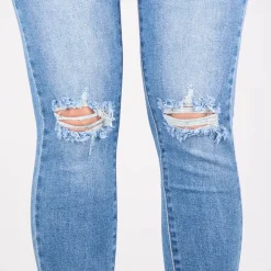 Miss Bon skinny stretchfarkut sininen