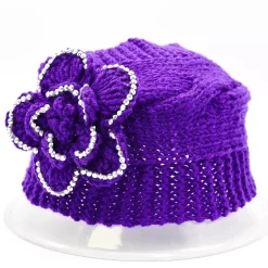 Neulepanta strassikukalla violetti