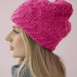 Neulepipo pinkki