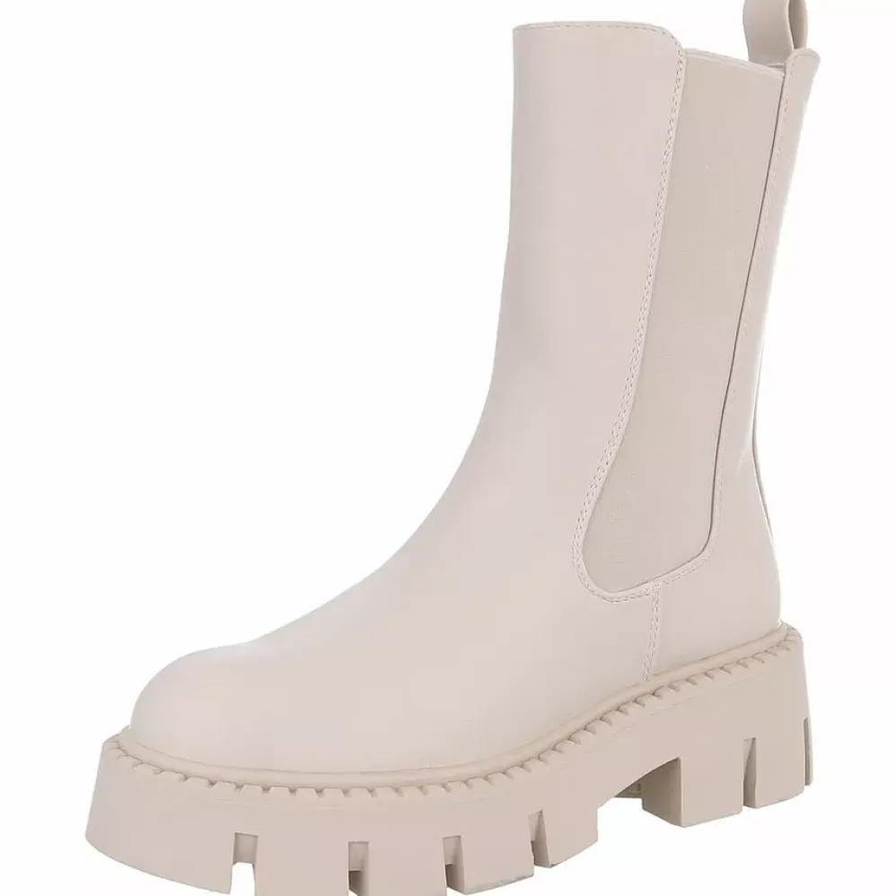 Nilkkurit joustovarrella beige