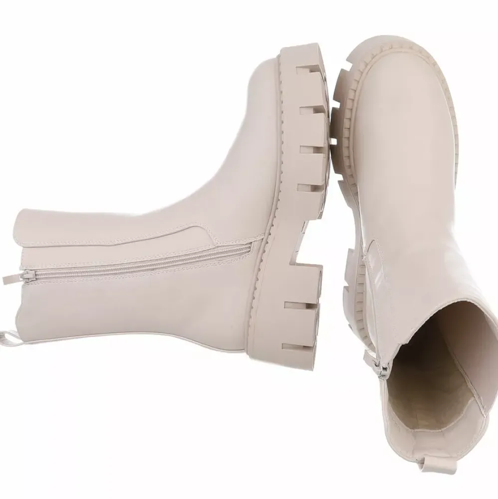 Nilkkurit joustovarrella beige
