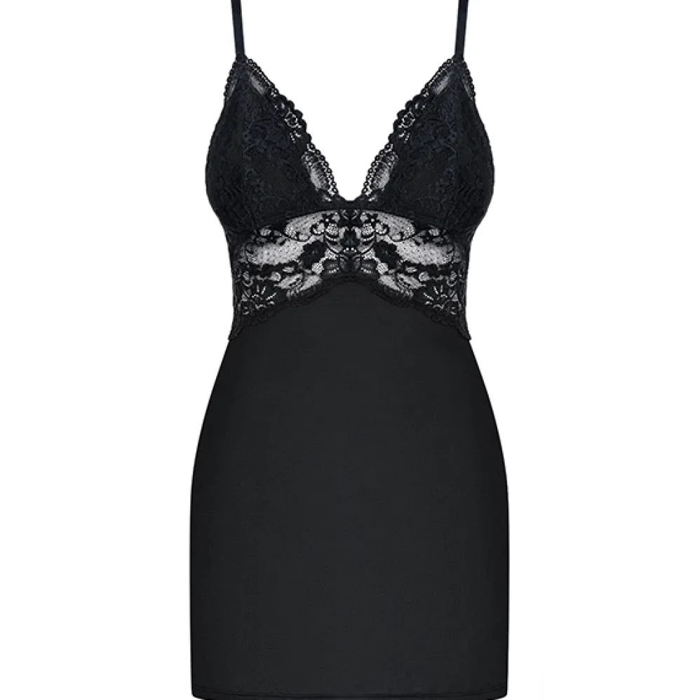 Obsessive Cheyenne chemise ja stringit musta