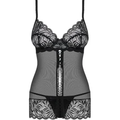 Obsessive Contica babydoll ja stringit musta