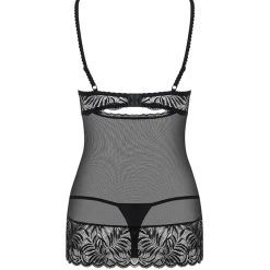 Obsessive Contica babydoll ja stringit musta