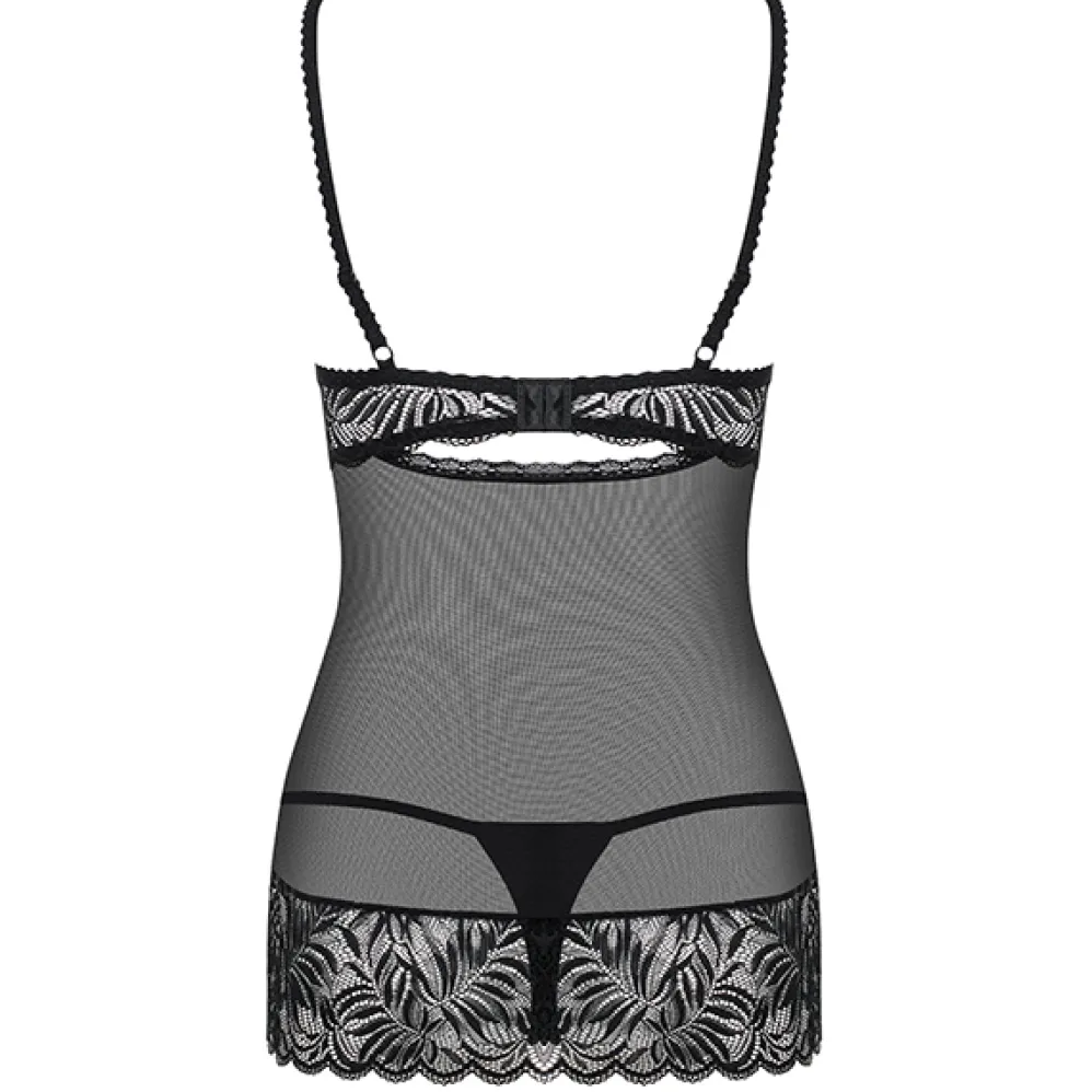 Obsessive Contica babydoll ja stringit musta