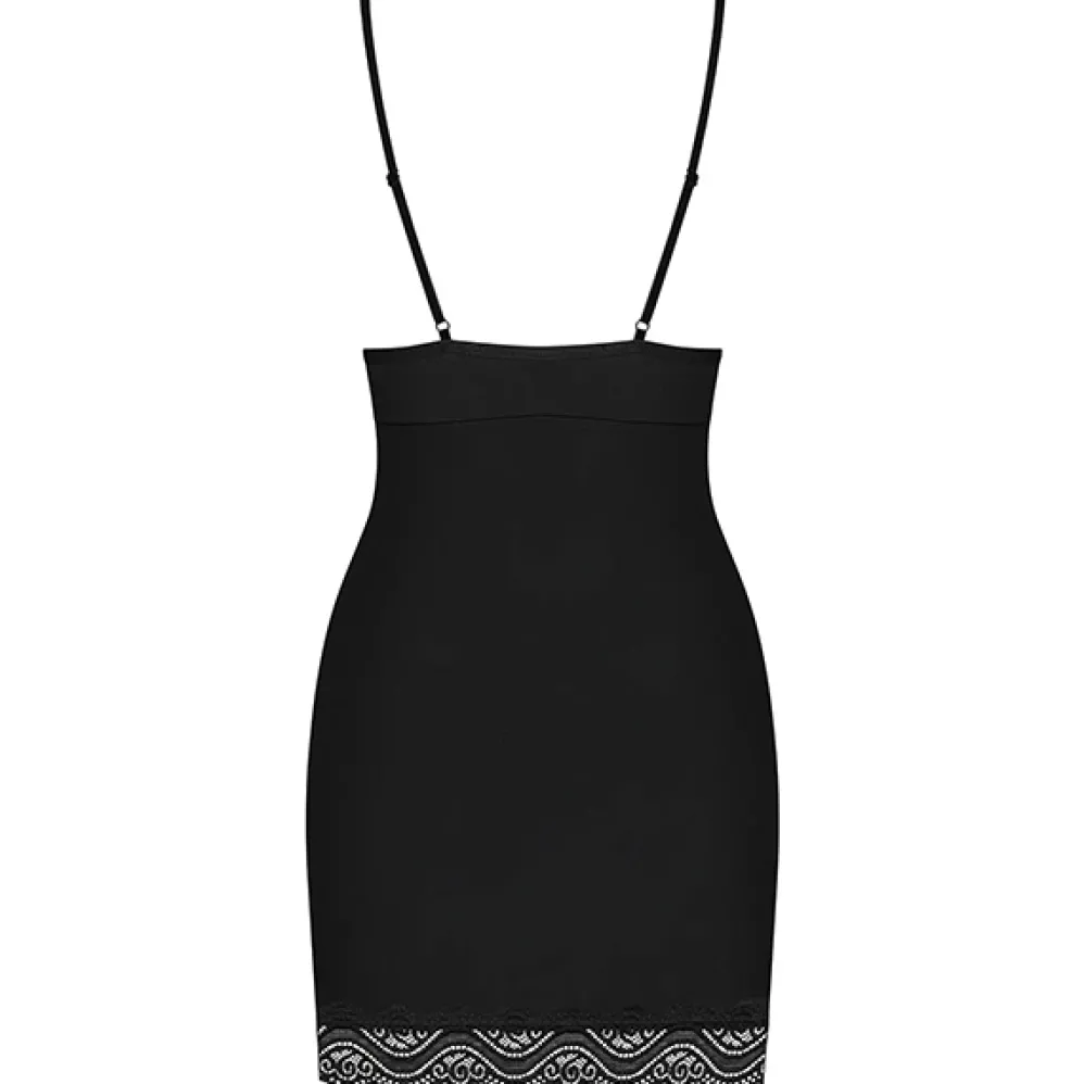 Obsessive Diyosa chemise ja stringit musta