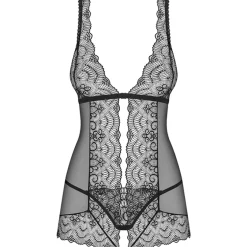 Obsessive Firella babydoll ja stringit musta