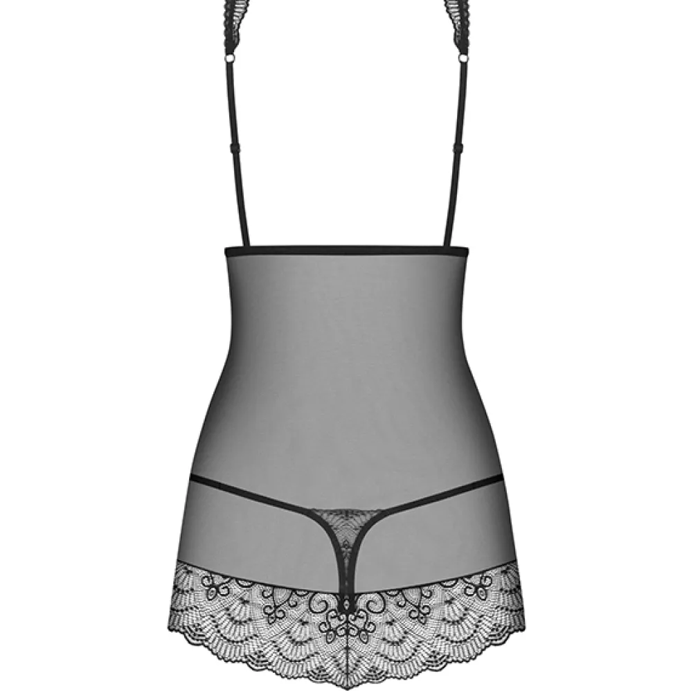 Obsessive Firella babydoll ja stringit musta