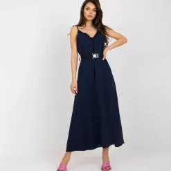Och Bella Adina maksimekko vyöllä navy