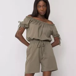 Och Bella Sandrine jumpsuit khaki