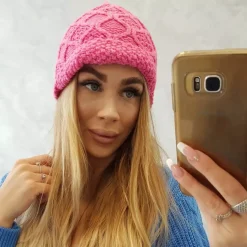 Oliwier Bis fleecevuorattu pipo pinkki