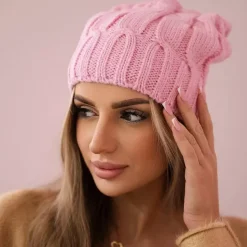 Oliwier Iwona fleecevuorattu pipo pinkki