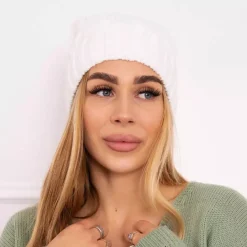 Oliwier Iwona fleecevuorattu pipo valkoinen