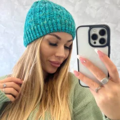 Oliwier Melisa fleecevuorattu pipo safiiri