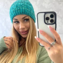 Oliwier Melisa fleecevuorattu pipo safiiri