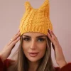 Oliwier Rabbid fleecevuorattu pipo mustard