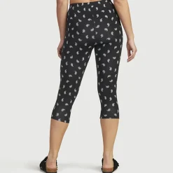 Paisleykuvioiset caprileggingsit musta