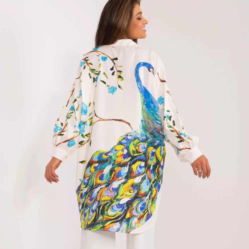 Pammy Peafowl oversize paita beige